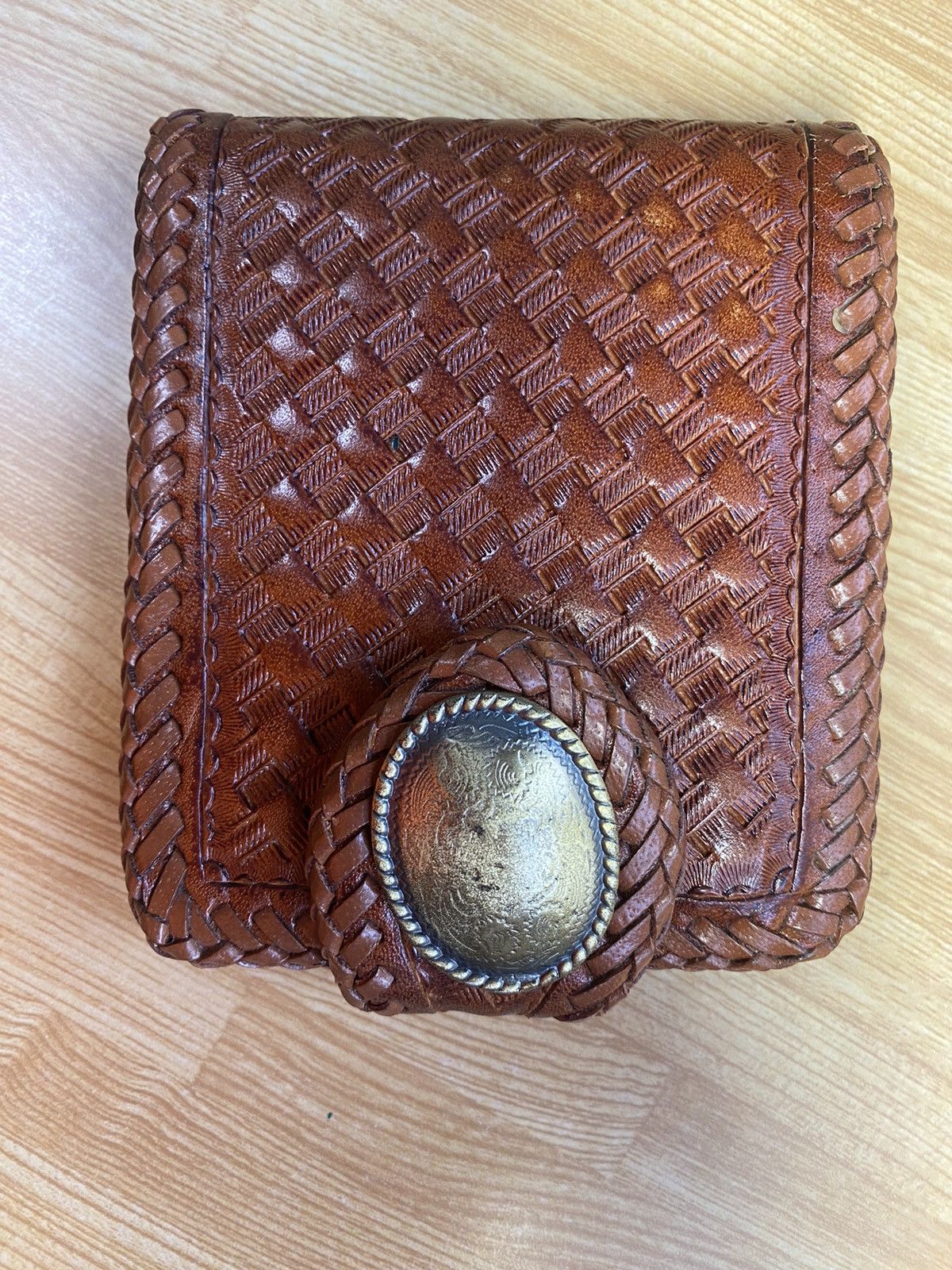 Japanese Brand × Leather × Vintage Leather Bifold Wallet Vintage Look Size ONE SIZE - 1 Thumbnail