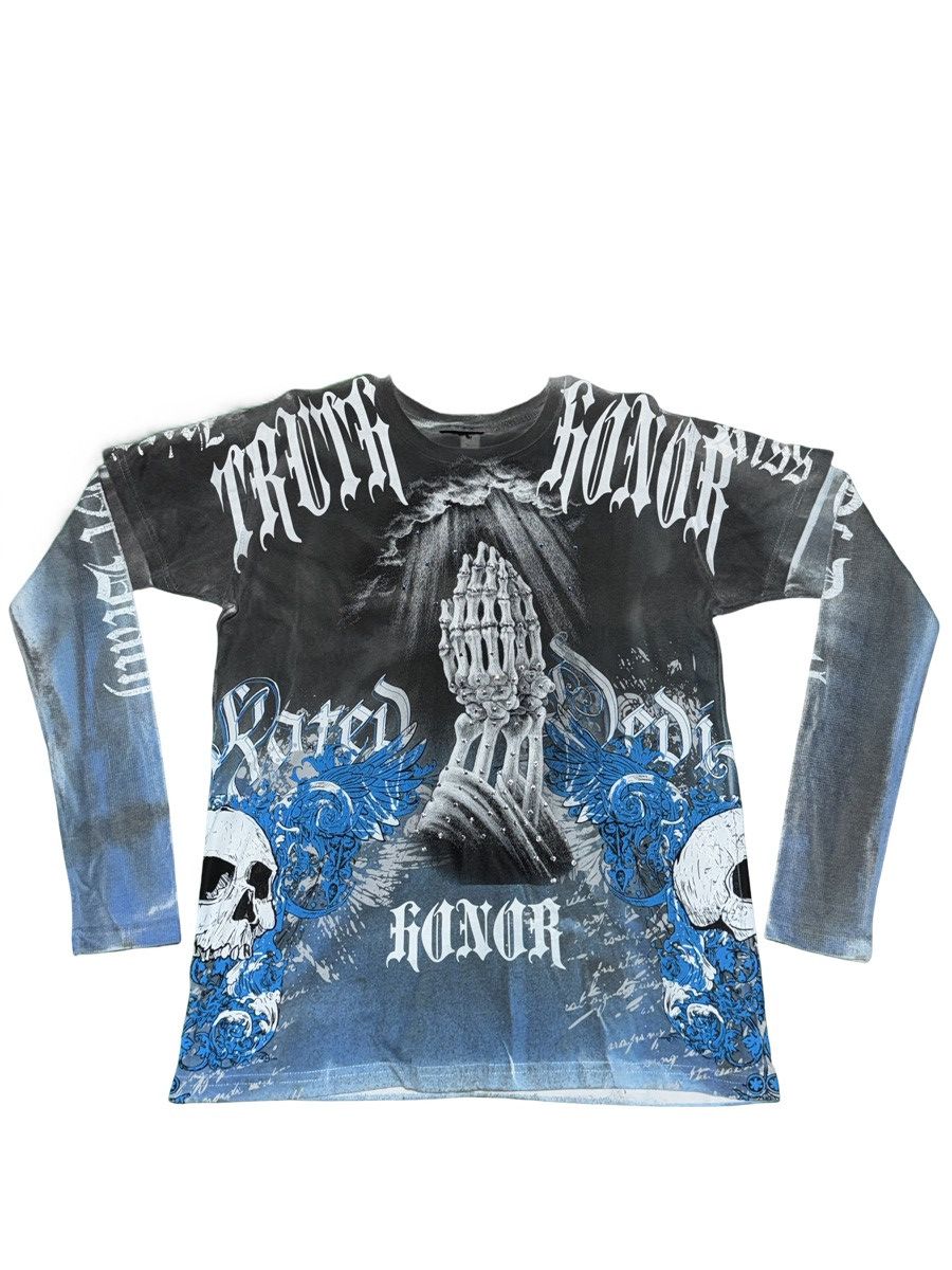 Other CUSTOM Affliction Couture Layered Thermal/Longsleeve Shirt Size US L / EU 52-54 / 3 - 1 Thumbnail