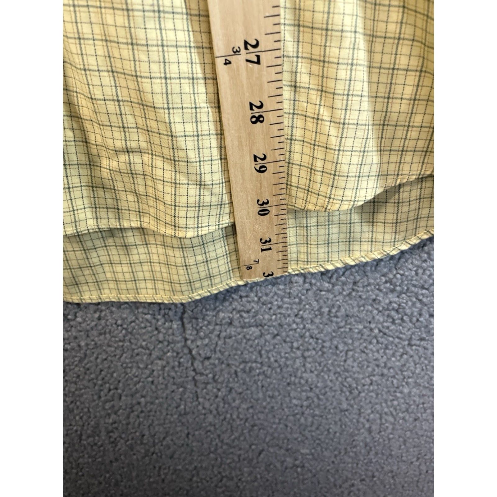 Vintage L.L. Bean Wrinkle Resistant Button-Down Shirt Mens Large Yellow Checkered Size US L / EU 52-54 / 3 - 4 Thumbnail
