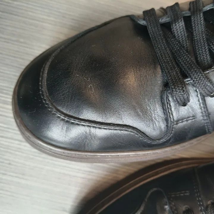 Louis Vuitton Louis Vuitton Black Mid-Top Zip Leather Shoes -2508 Size US 7.5 / EU 40-41 - 5 Thumbnail