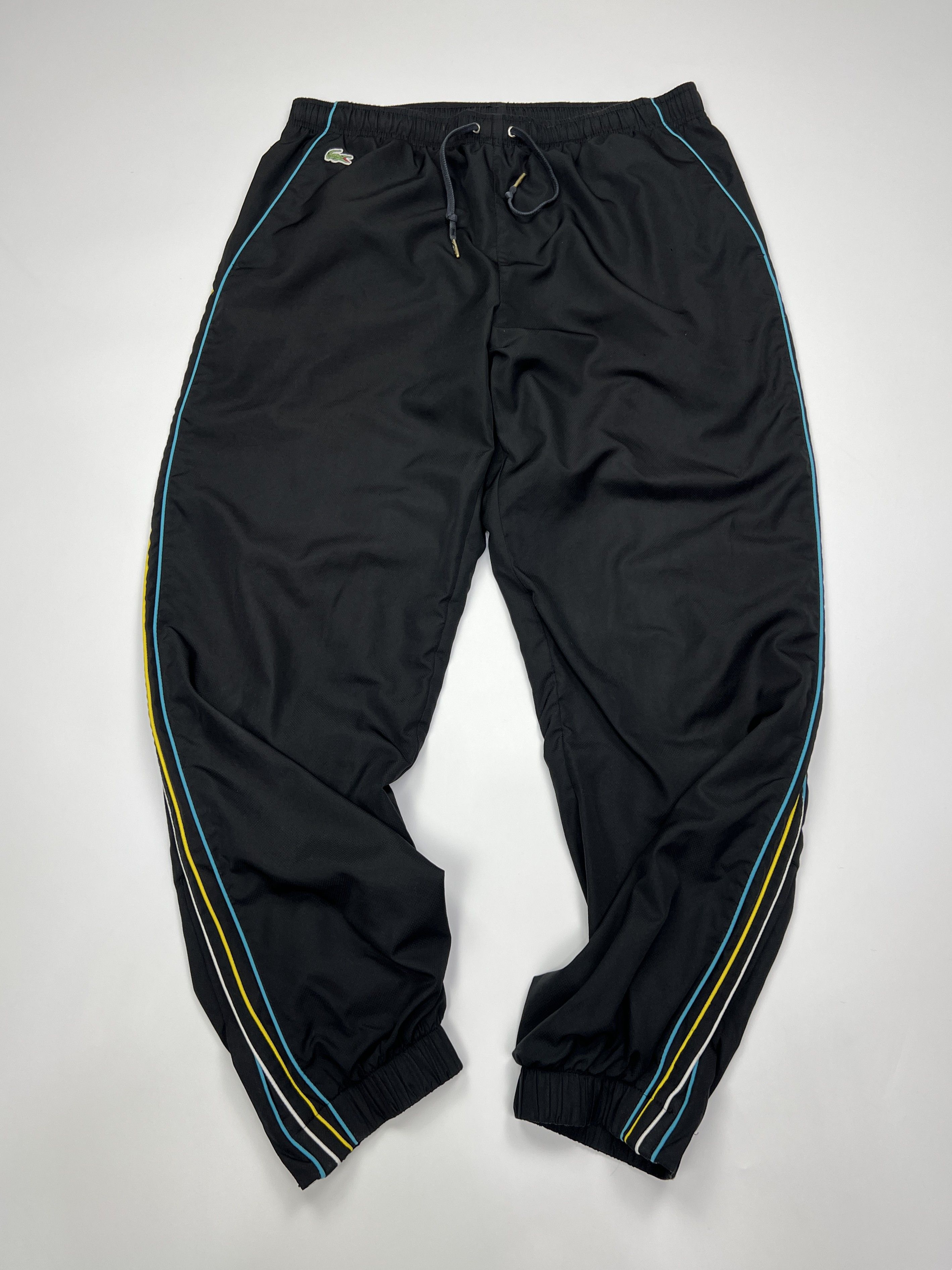 Lacoste Vintage Lacoste Sport Nylon Joggers Striped Pants Small Logo Size US 32 / EU 48 - 1 Thumbnail