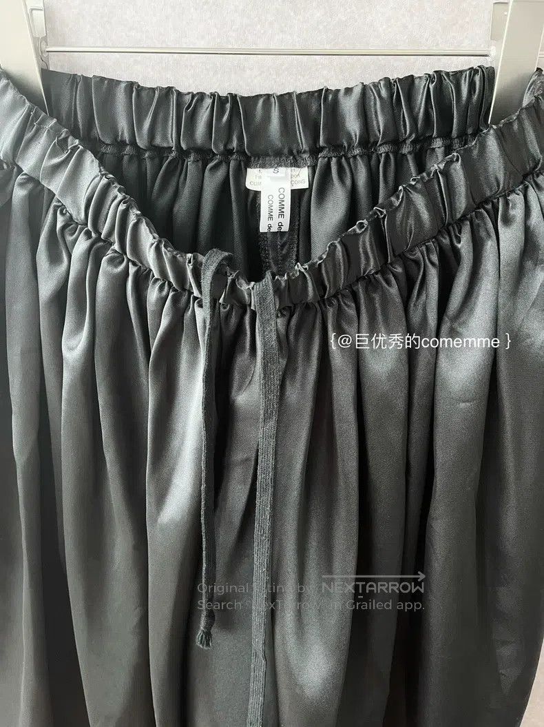 Comme des Garcons Comme des Garcons size S Basic Satin Glossy Wide Leg Crop Size 23" - 7 Thumbnail