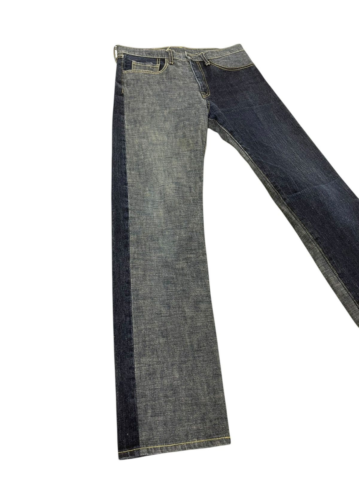 Kapital Slim Jeans Kapital Moitaina Two Tones 1🟦2 j Size US 32 / EU 48 - 9 Thumbnail
