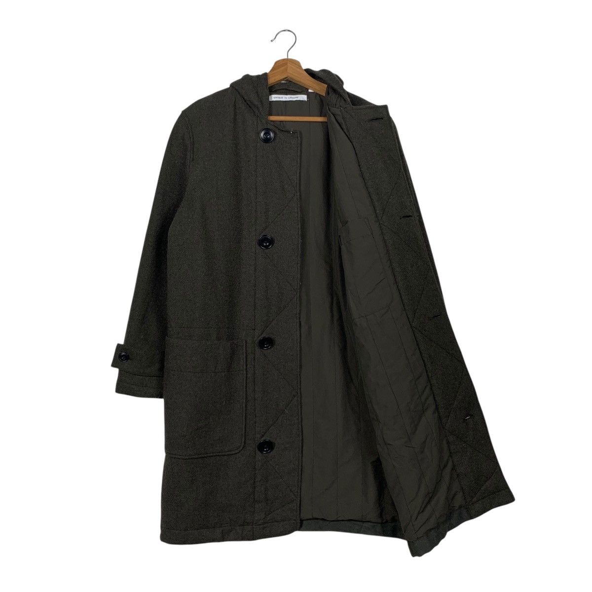 Lemaire × Uniqlo UNIQLO X LEMAIRE Wool Hooded Long Coat Jacket #2119-C93 Size US M / EU 48-50 / 2 - 10 Thumbnail