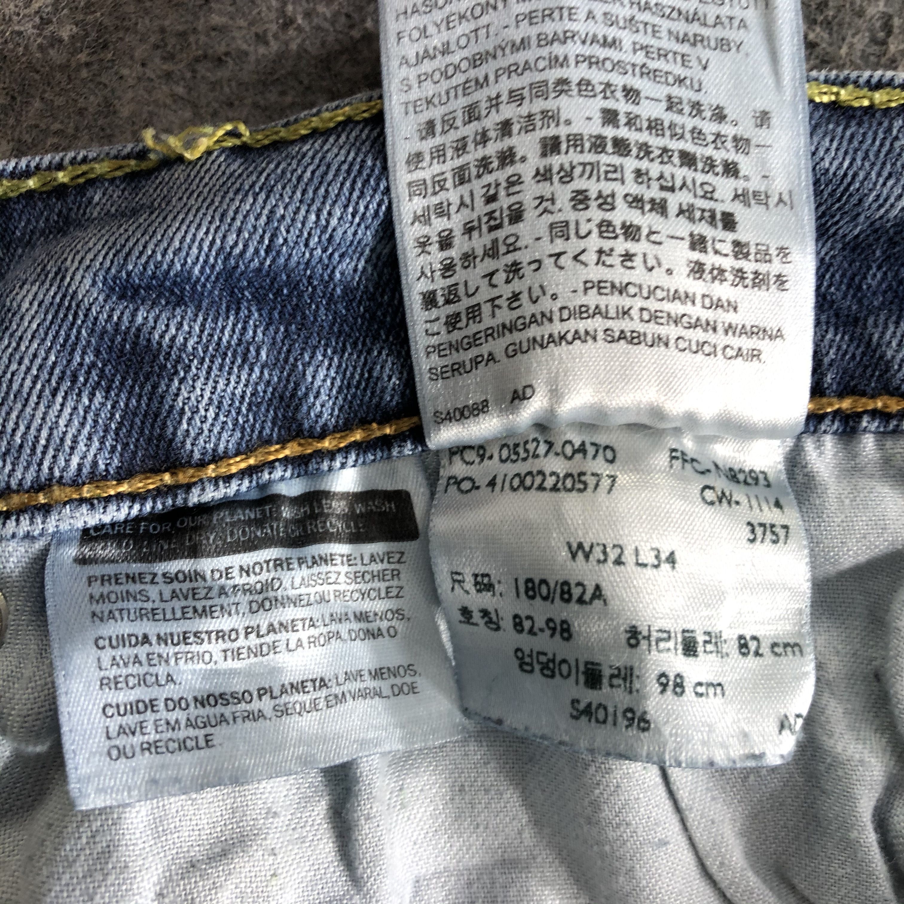 Levi's Vintage Blue Wash Levis 527 Jeans-J3462 Size 31" - 10 Thumbnail