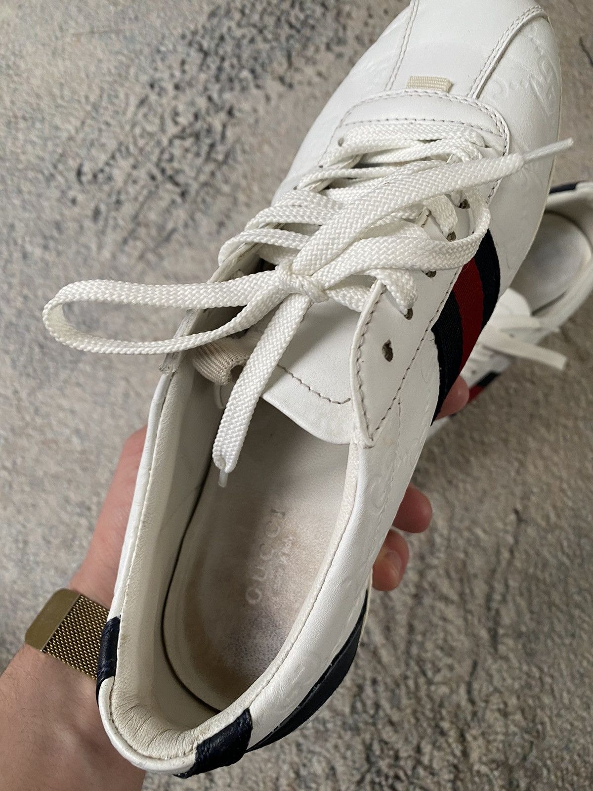 Gucci × Vintage GUCCI monogram leather shoes Vintage Size US 6.5 / IT 36.5 - 6 Thumbnail