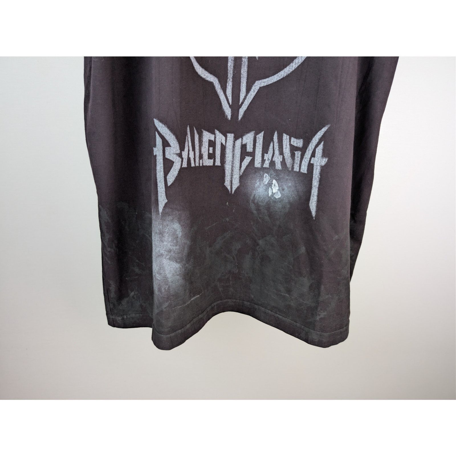 Balenciaga o1rshd1 Metal BB Stencil Vintage Oversized Jersey T-Shirt Size US M / EU 48-50 / 2 - 4 Thumbnail