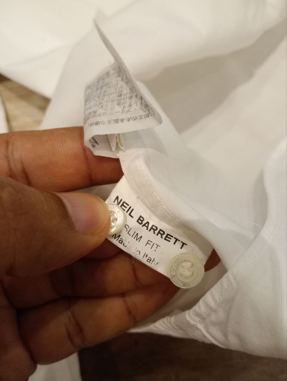 Neil Barrett NEIL BARRETT SLIM FIT WHITE SHIRT - WHITE Size US L / EU 52-54 / 3 - 9 Thumbnail
