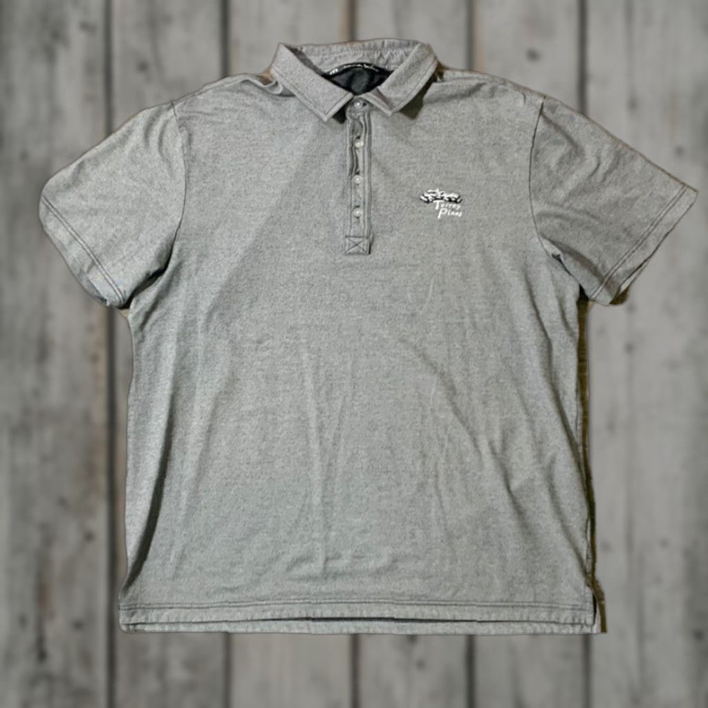 TravisMathew VINTAGE Travis Mathew Golf Polo Torrey Pines Adult Extra Large Gray Mens Size US XL / EU 56 / 4 - 1 Thumbnail