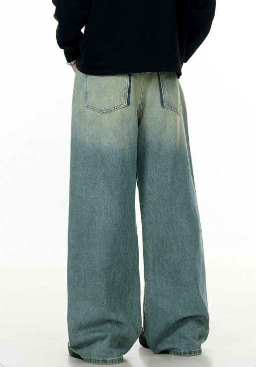 Japanese Brand Vintage cleanfit drawstring straight loose distressed jeans Size US 32 / EU 48 - 5 Thumbnail
