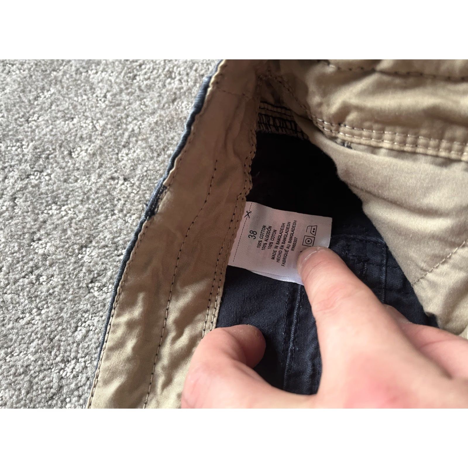 Vintage UNIONBAY Men 38 Cargo Shorts Navy Blue Stretch Flat Front Casual Heavy Size US 38 / EU 54 - 4 Thumbnail