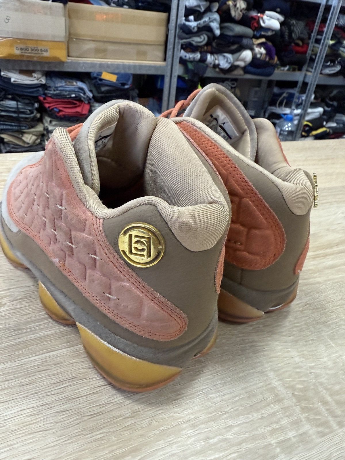 CLOT × Jordan Brand 🇺🇸 CLOT x Air Jordan 13 Retro NRG Low Terracotta US 8.5 Size US 8.5 / EU 41-42 - 6 Thumbnail