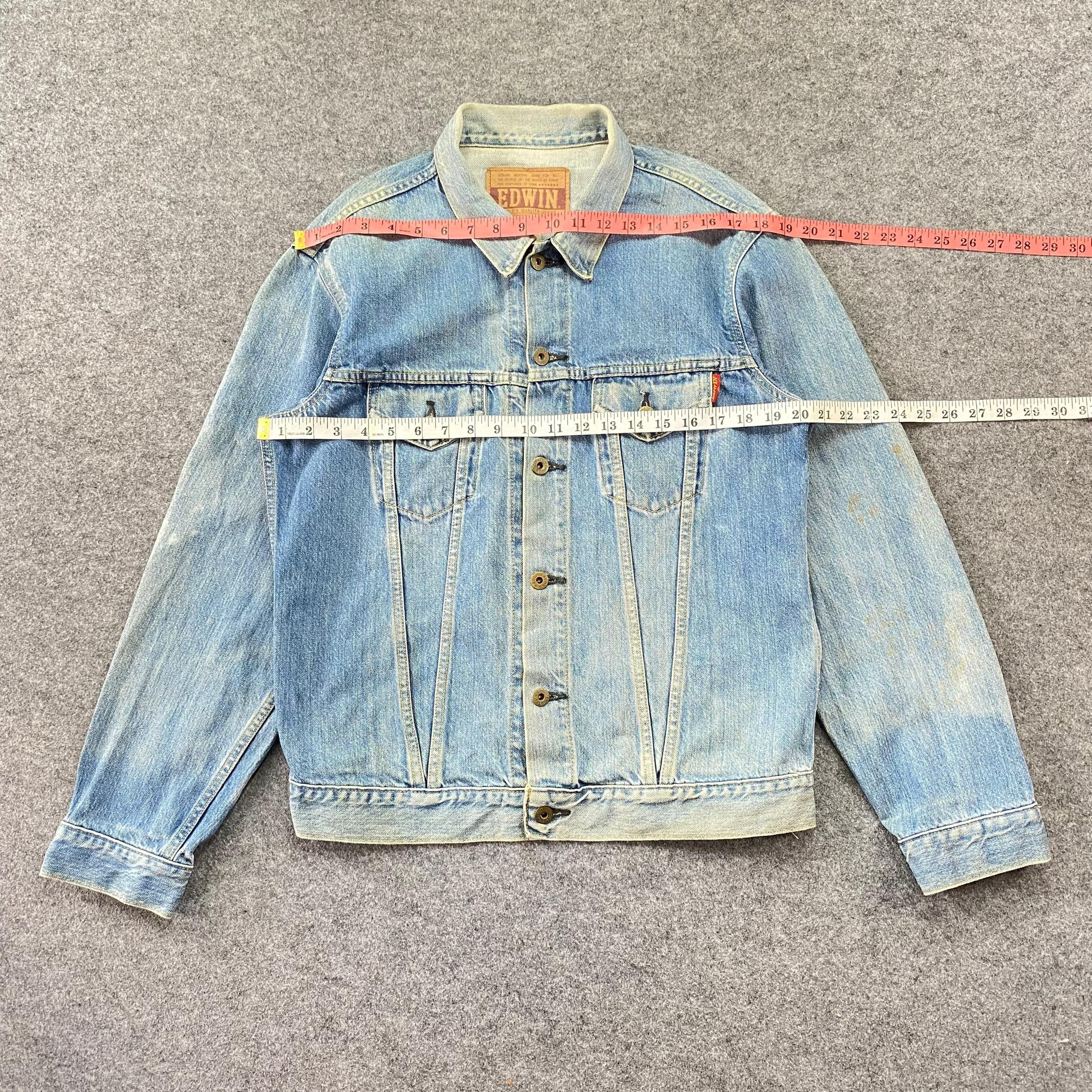 Edwin Vintage Edwin Trucker Denim Jacket Size US L / EU 52-54 / 3 - 7 Thumbnail