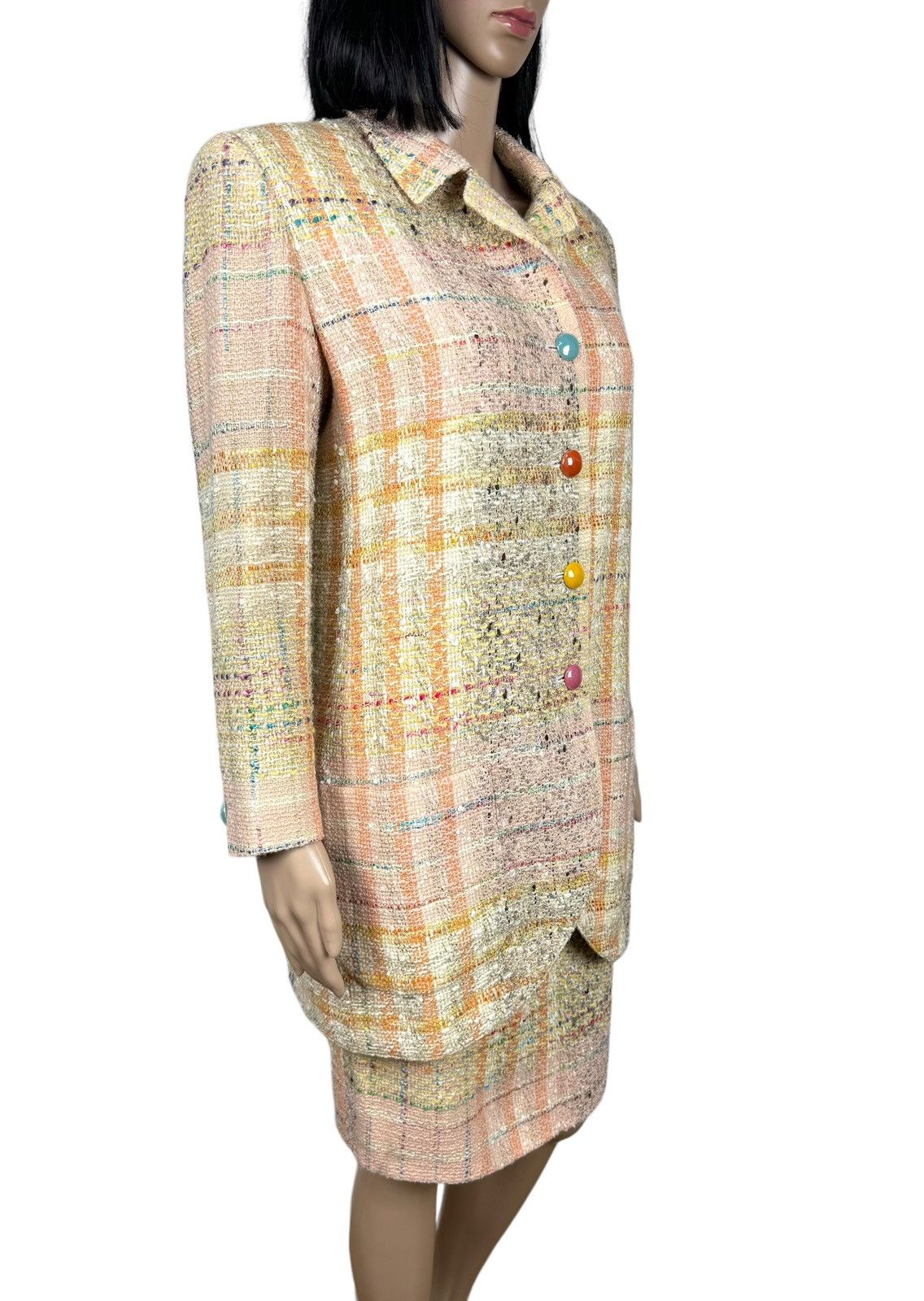 Emanuel Ungaro × Vintage Emanuel Ungaro Parallele Vintage Skirt Suit Tweed size 14 Size 32" / US 10 / IT 46 - 4 Thumbnail