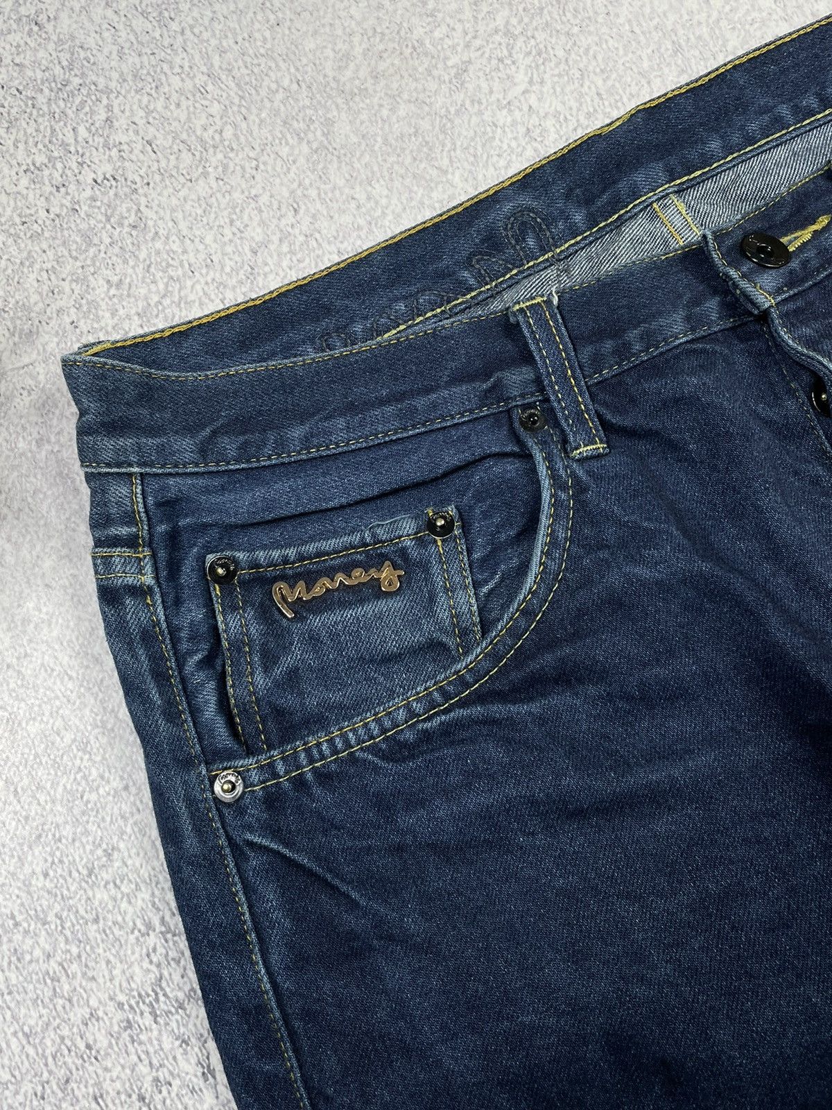 Japanese Brand × Vintage Vintage Money Logo Seldvedge Denim Jeans Size US 32 / EU 48 - 9 Thumbnail