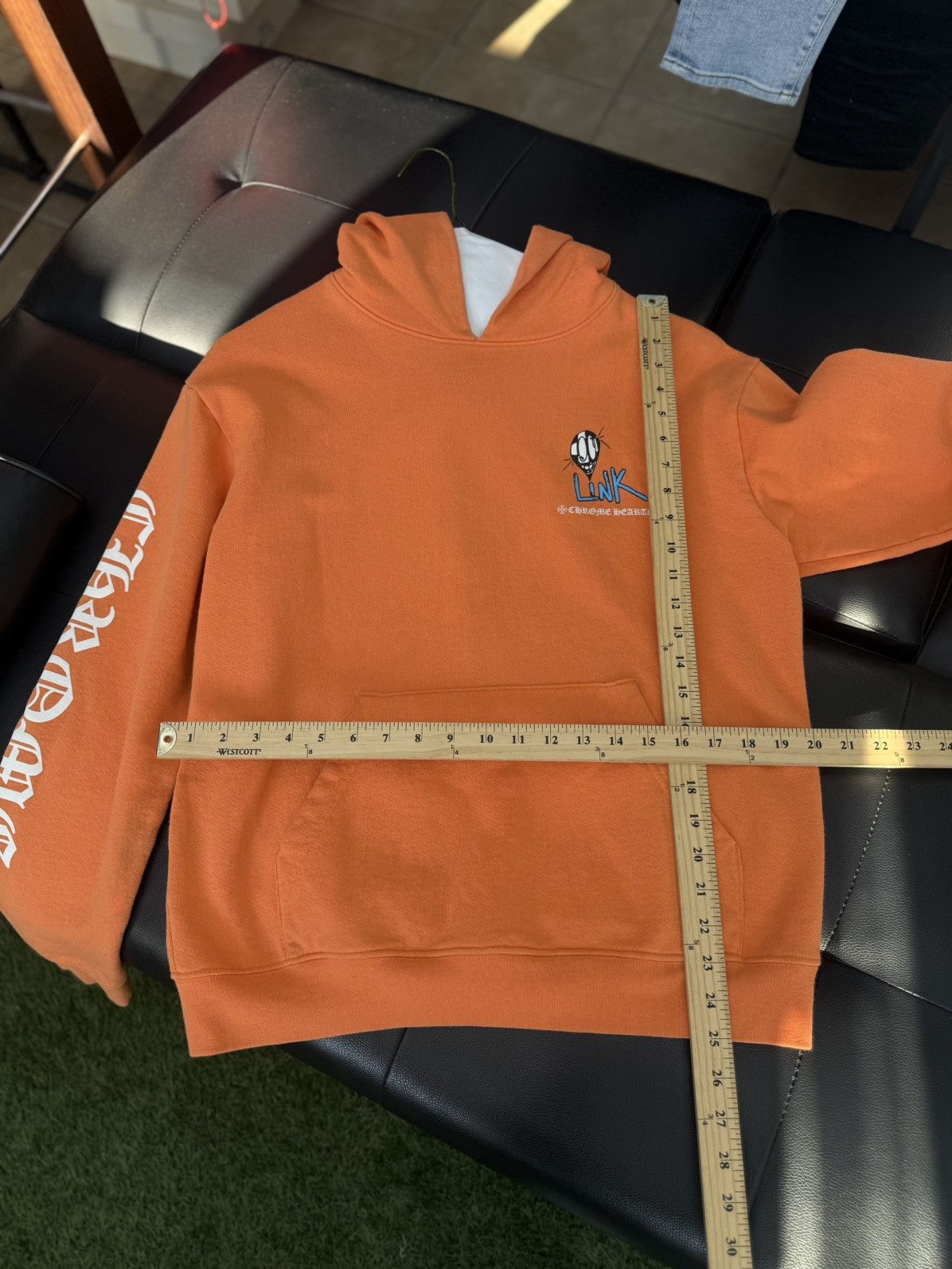 Chrome Hearts × Matty Boy Chrome Hearts Orange “LINK” Matty Boy Hoodie Size L Size US L / EU 52-54 / 3 - 13 Thumbnail