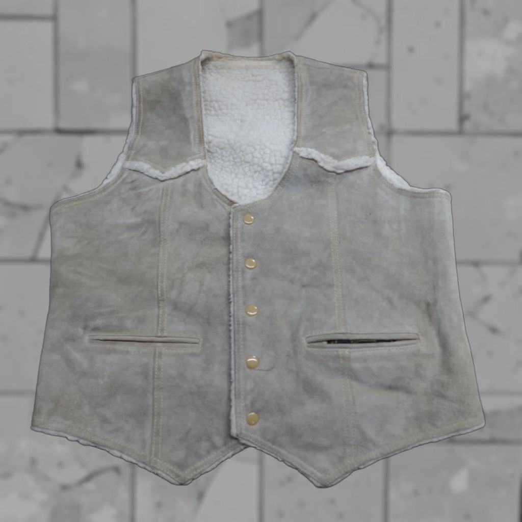 Vintage VINTAGE Sears Vest Medium Green Suede Western Sherpa Men Vest Size US M / EU 48-50 / 2 - 1 Thumbnail