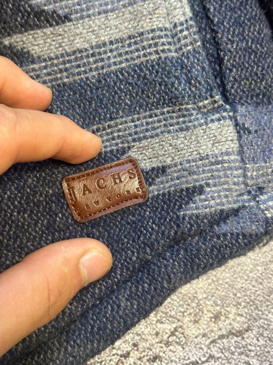 JACHS NY Jachs NY Blue Aztec Outdoor Wool Shirt Jacket Size US M / EU 48-50 / 2 - 11 Thumbnail