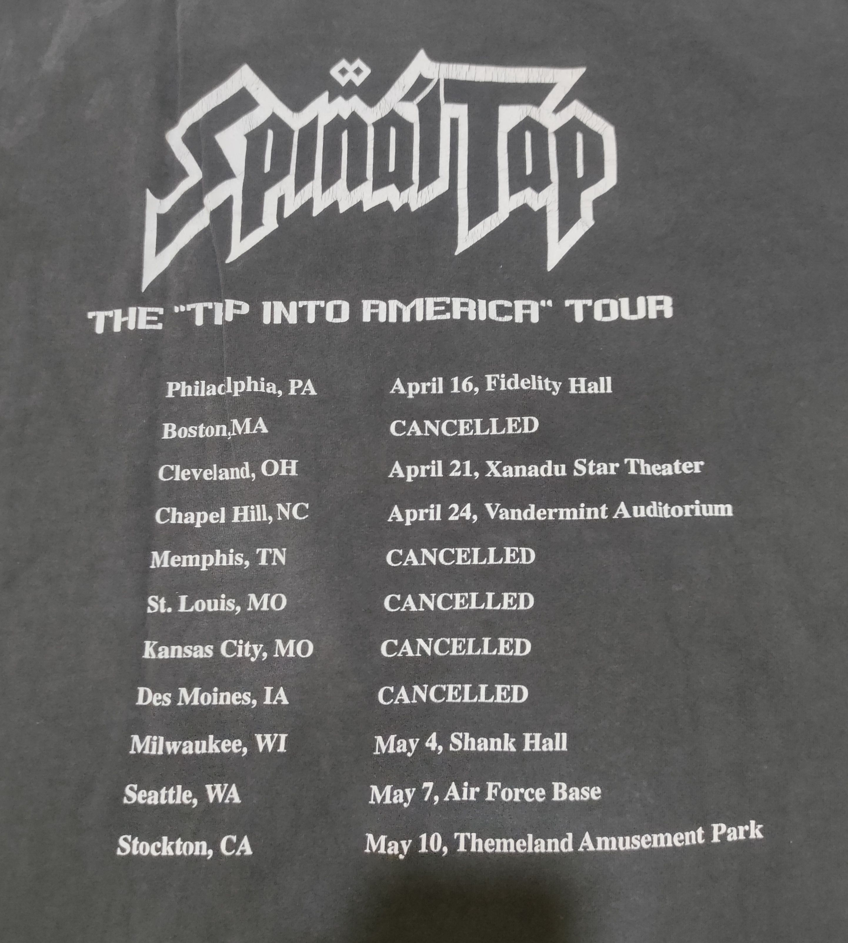 Band Tees Vintage Spinal Tap band Size US XL / EU 56 / 4 - 5 Thumbnail