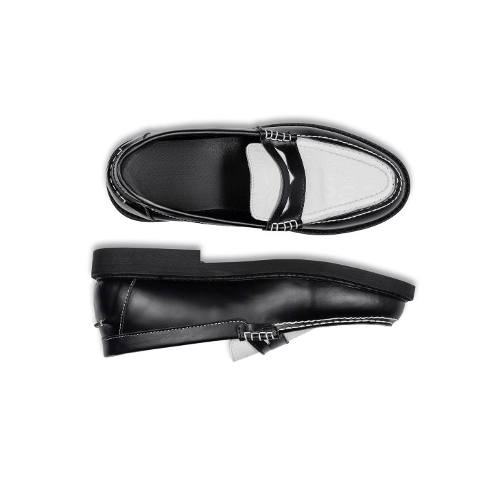 Designer Paradox Classic White and Black Primal Croco Leather Size US 10 / EU 43 - 3 Thumbnail