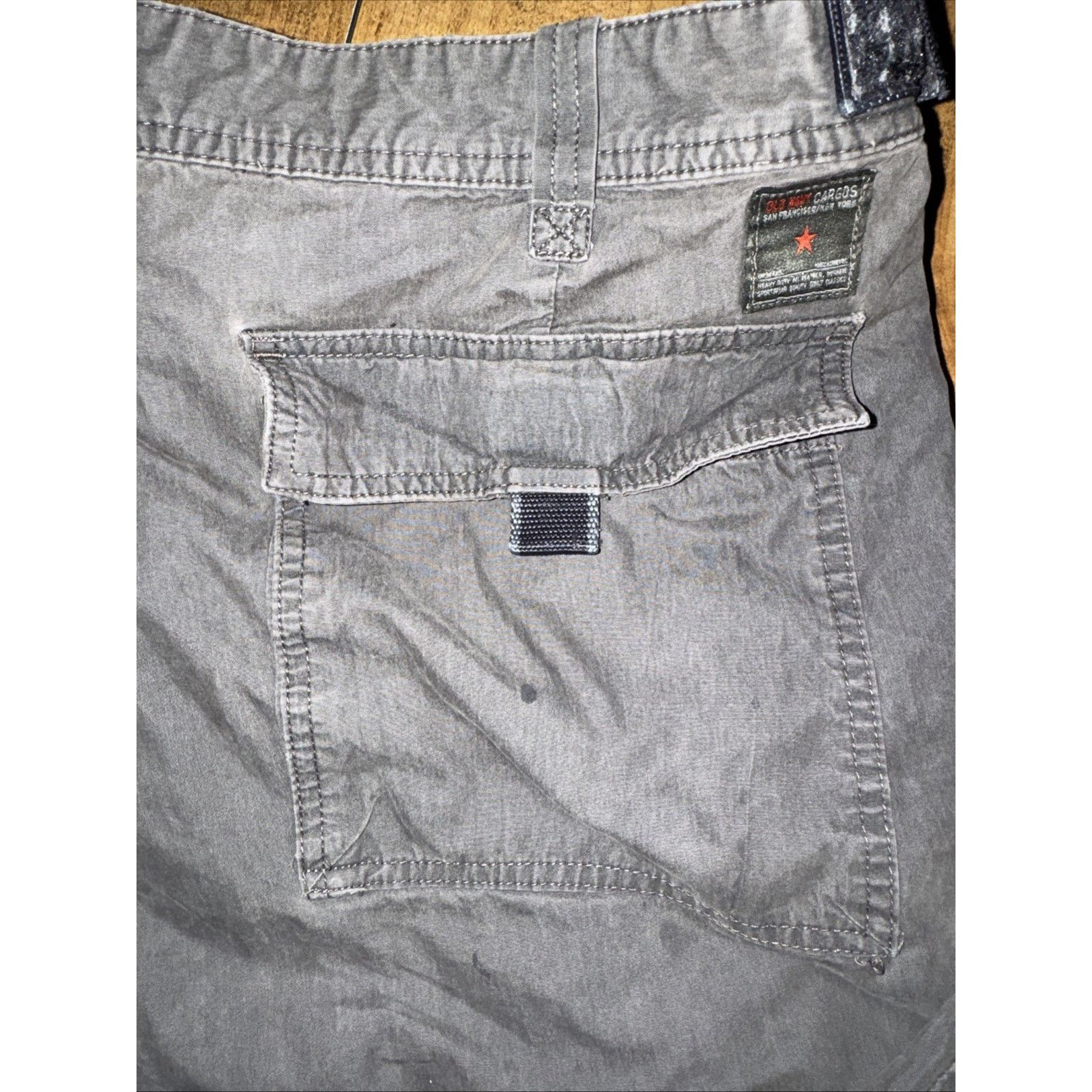 Old Navy × Vintage Vintage Old Navy Extra Baggy Cargo Pants Grey Y2K Skater 90s Size US 42 / EU 58 - 7 Thumbnail