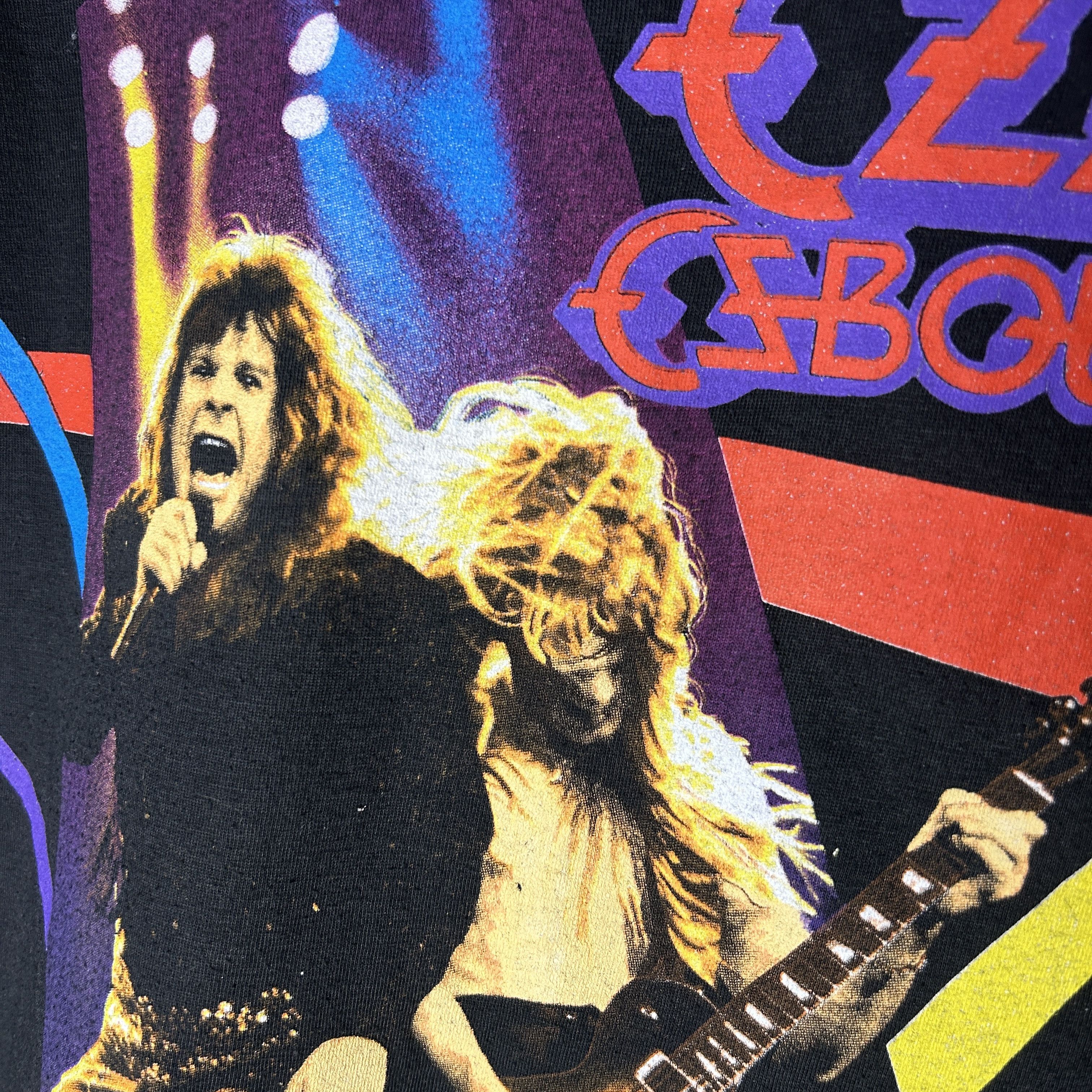 Band Tees Vintage Ozzy Osbourne 1989 Tour Band T-shirt Size US L / EU 52-54 / 3 - 5 Thumbnail