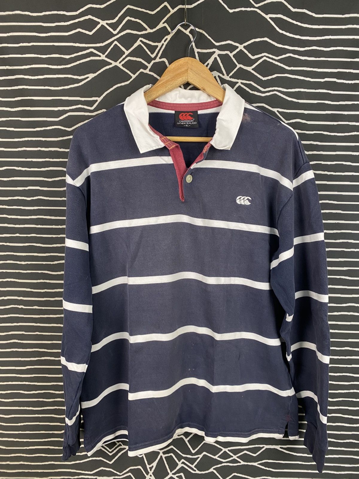 Canterbury of New Zealand Vintage Canterbury of New Zealand L/S rugby polo shirt Size US L / EU 52-54 / 3 - 1 Thumbnail