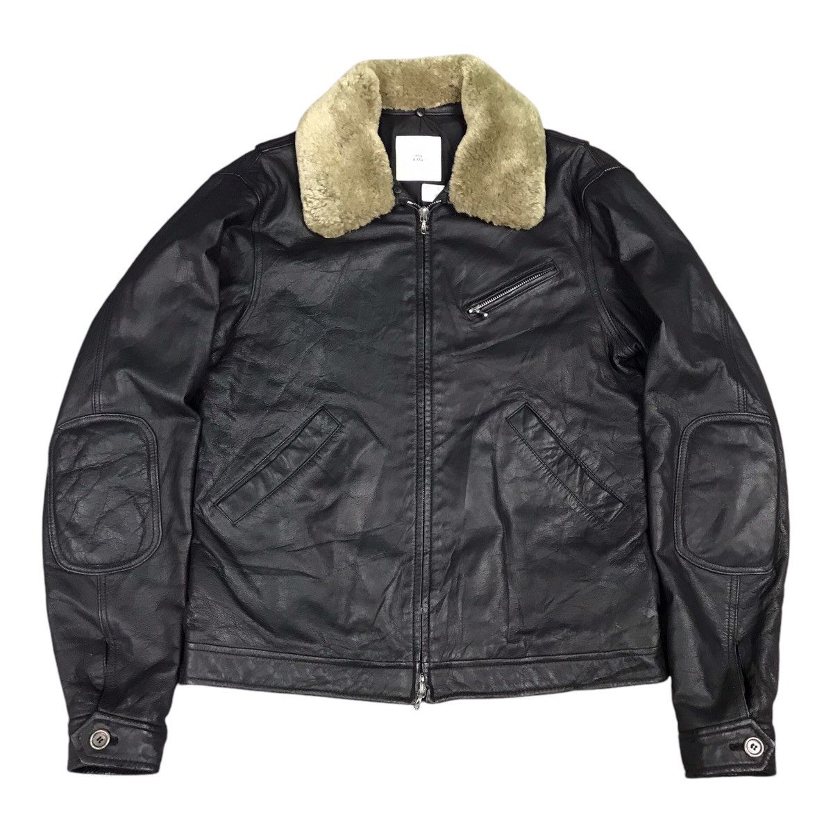 If Six Was Nine ITTY BITTY LEATHER JAPAN PUNK FUR COLLAR STYLE JACKET Size US S / EU 44-46 / 1 - 1 Thumbnail