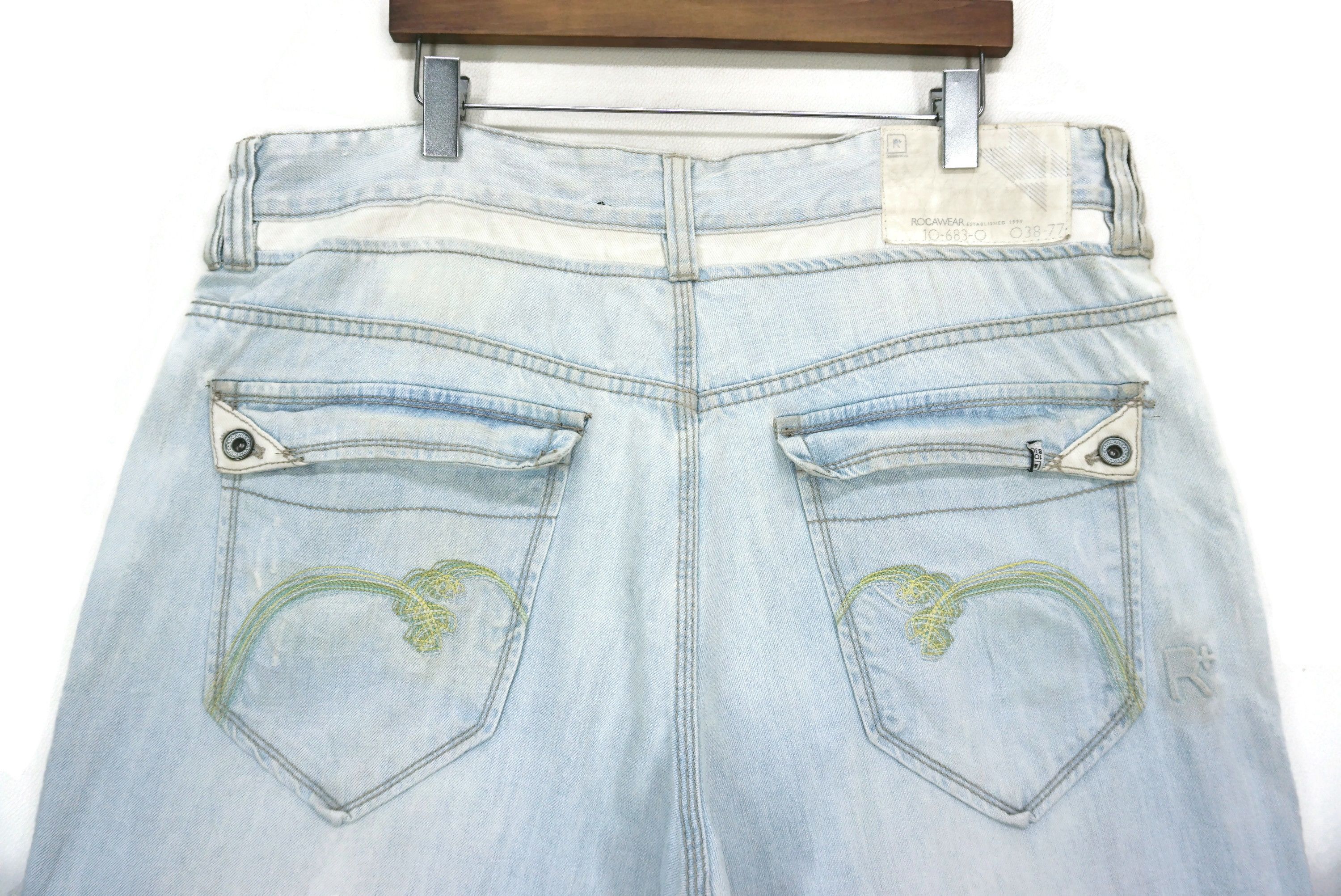Rocawear Rocawear Jeans Size W42xL34 Baggy Hip Hop Light Wash Denim Size US 40 / EU 56 - 7 Thumbnail