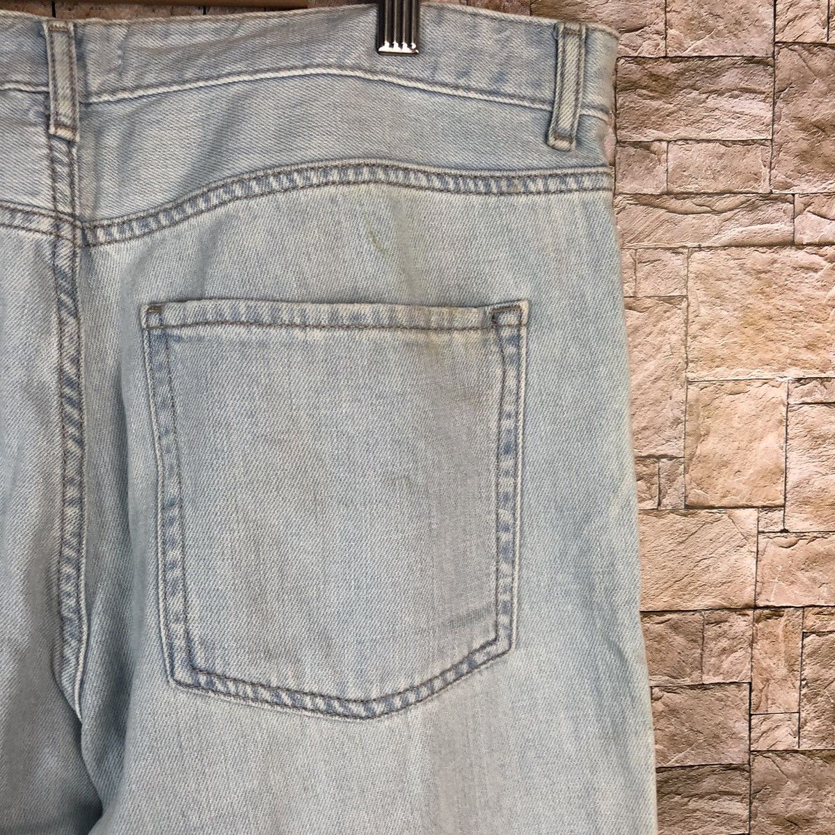 Japanese Brand Forever 21 Blue ripped Distressed Denim Pants #A1004 Size 33" - 20 Thumbnail