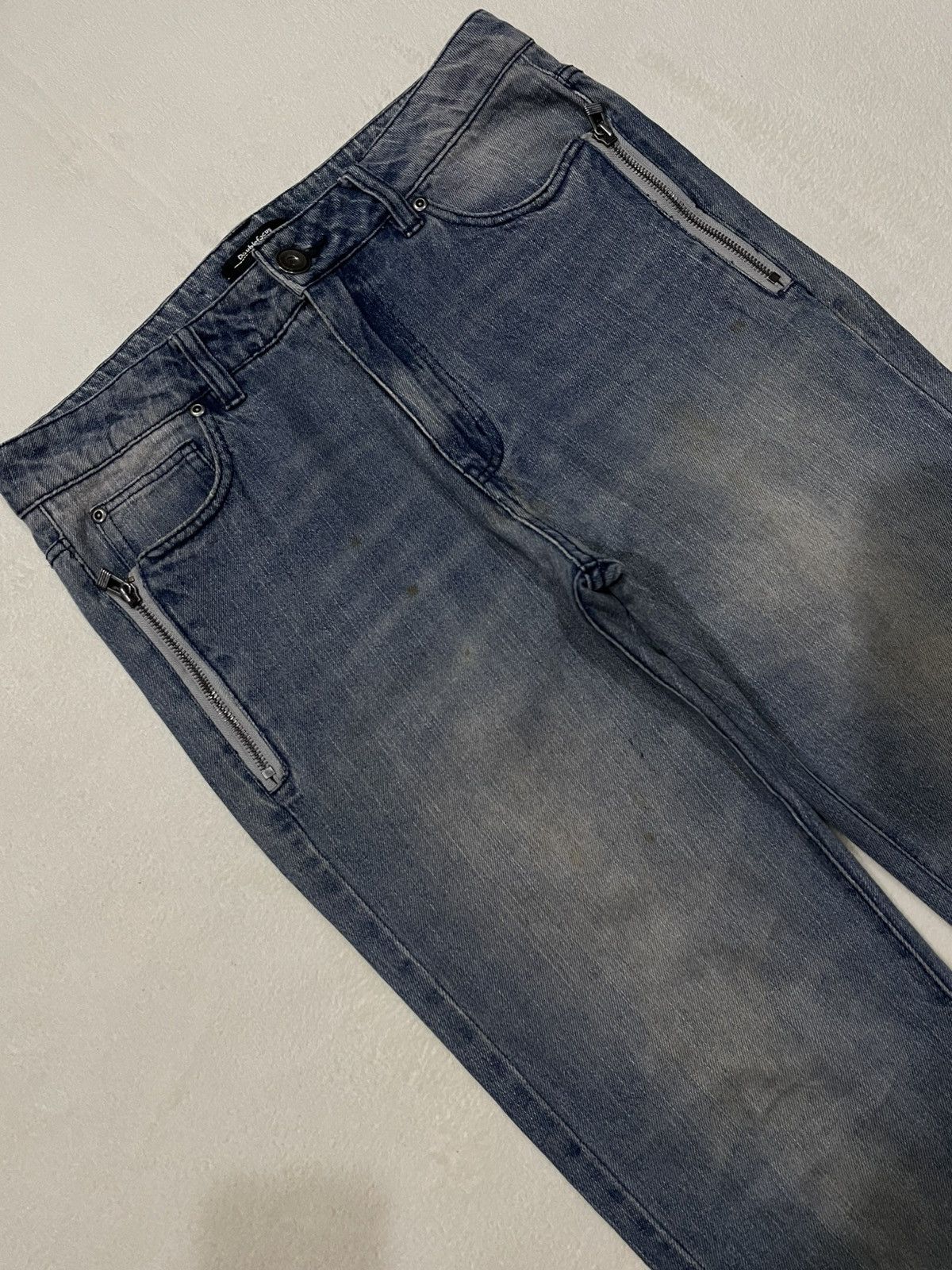 Vintage Vintage Doublefocus Straight Cut Mudwash Denim Jeans Size US 32 / EU 48 - 6 Thumbnail