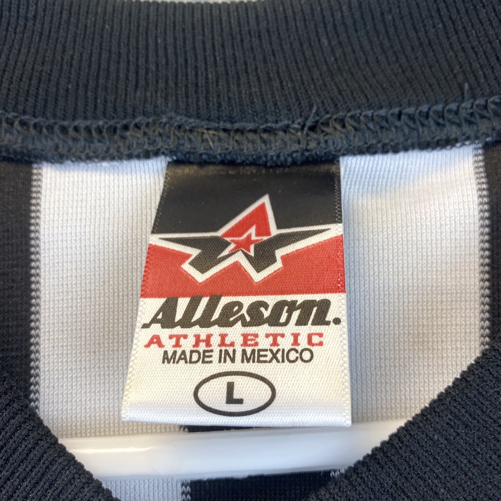 Vintage **Alleson Athletic Mens L Black V-Neck Sports Shirt Jersey** User: **Alleson Athletic Mens L Black V-Neck Jersey Shirt** Size US L / EU 52-54 / 3 - 3 Thumbnail