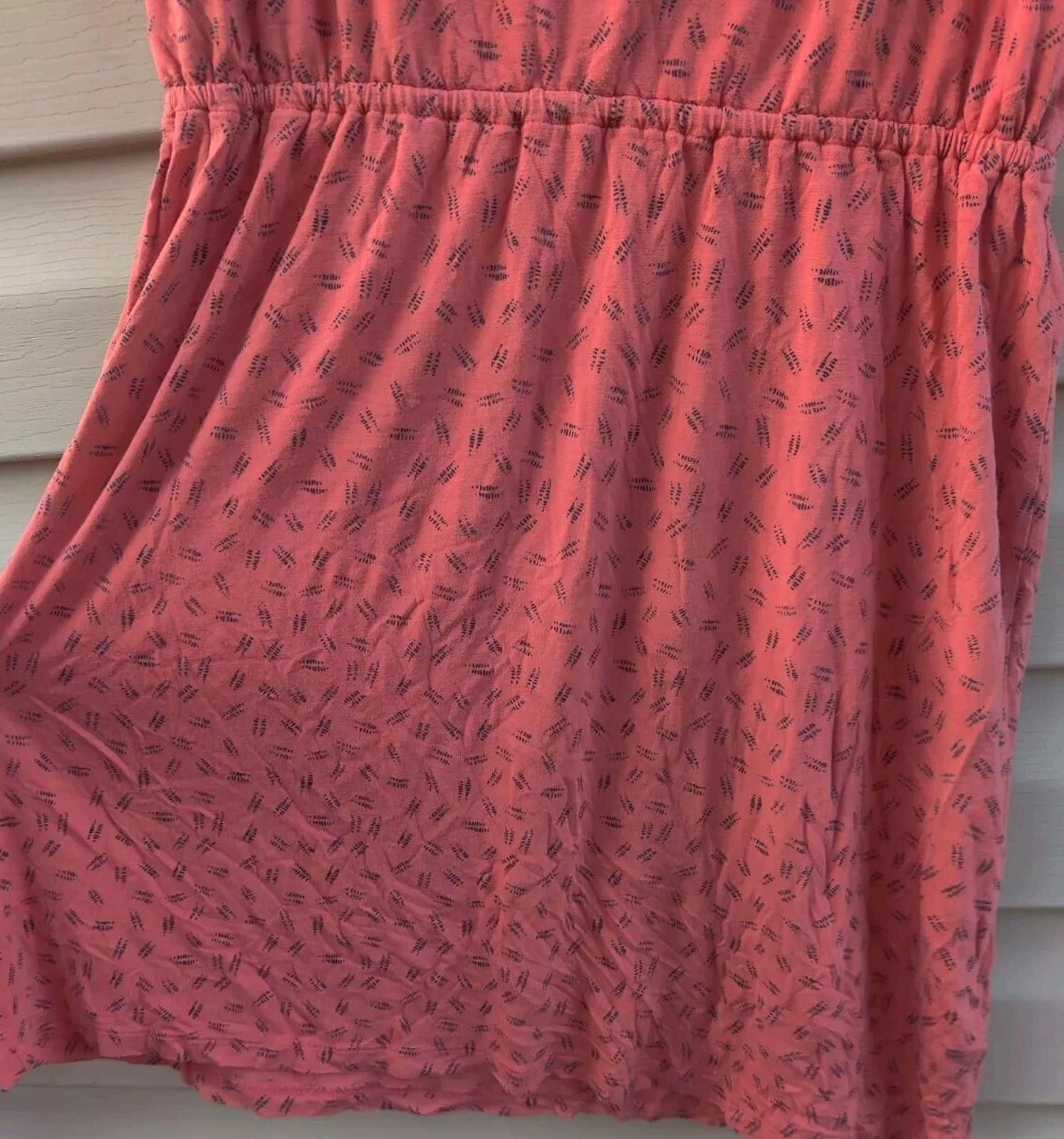 Other Ann Taylor LOFT Dress Sz Medium M Orange Black Round Neck Size M / US 6-8 / IT 42-44 - 4 Thumbnail