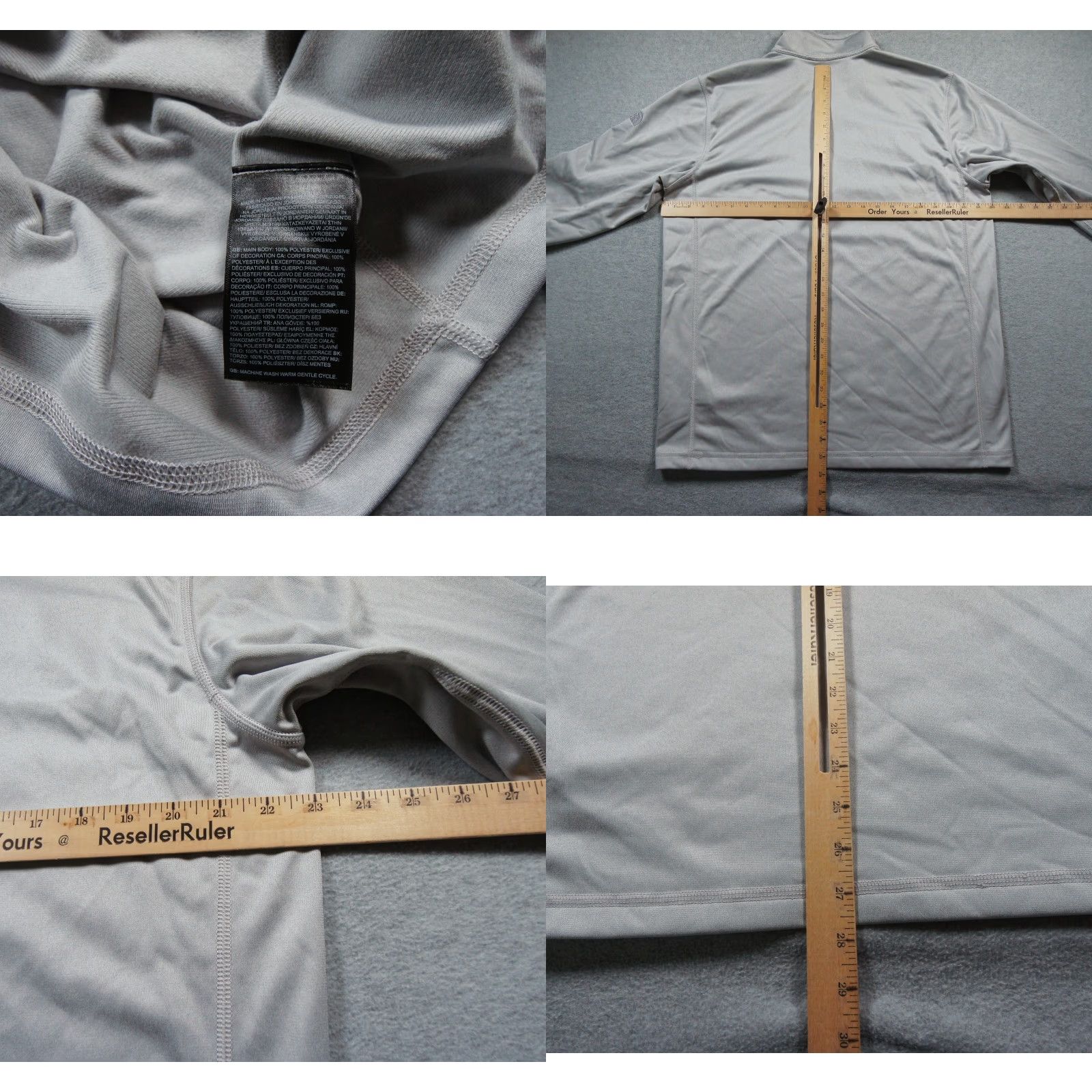 The North Face The North Face Sweater Mens Large Gray Quarter Zip Tech Fleece Pullover Outdoors Size US L / EU 52-54 / 3 - 8 Thumbnail
