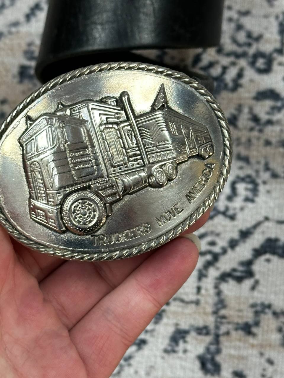 Vintage Vintage Trucker Belt Buckle Livestock Trailer Hauler Size ONE SIZE - 6 Thumbnail