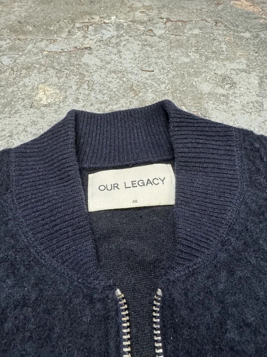 Our Legacy AW2015 Our Legacy Wool Shaggy Navy Zip-Up Sweater Size US M / EU 48-50 / 2 - 8 Thumbnail