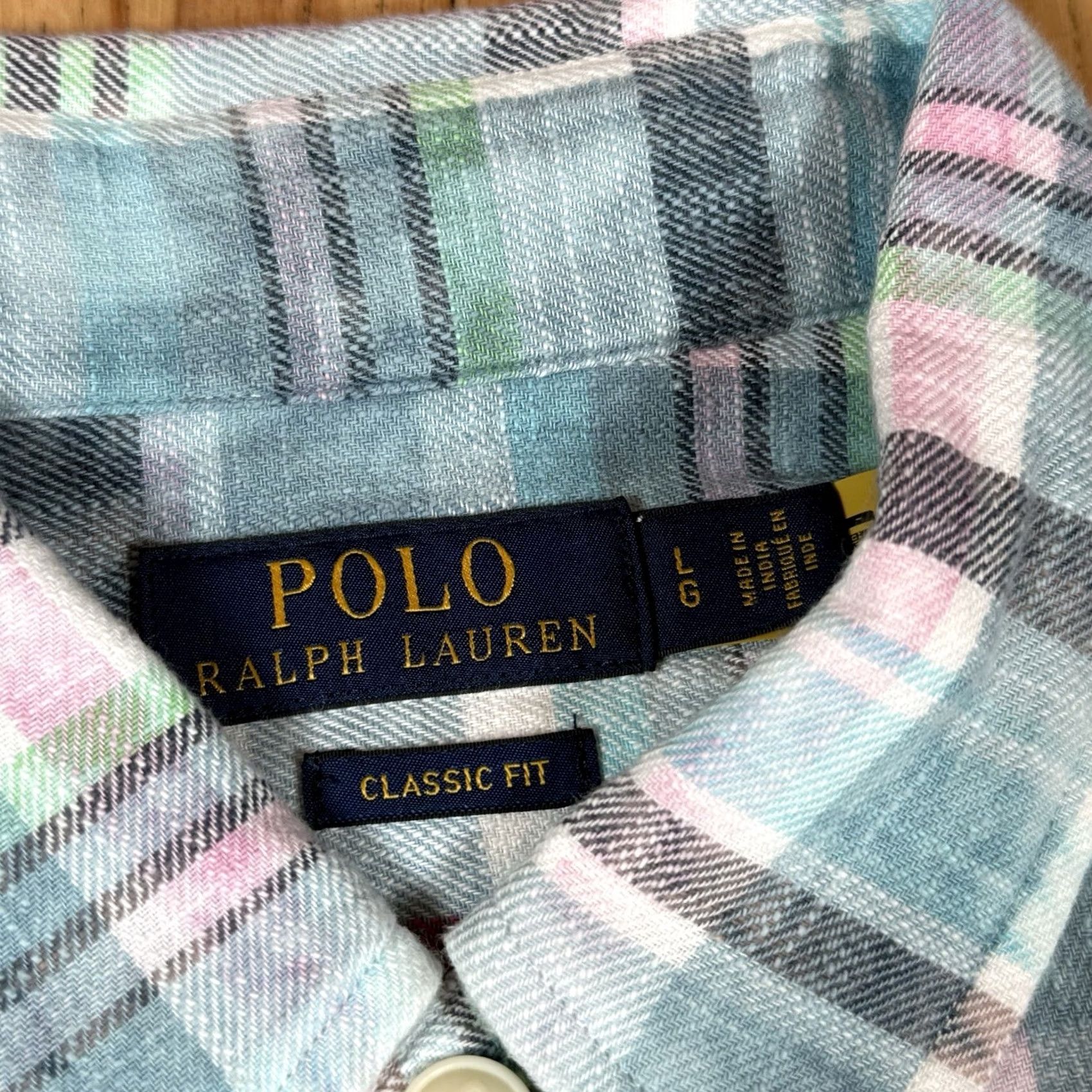 Polo Ralph Lauren Polo Ralph Lauren Shirt Mens Large L Button-Up Long Sleeve Flannel Gingham Plaid Multicolor Button-Down Collar Size US L / EU 52-54 / 3 - 3 Thumbnail