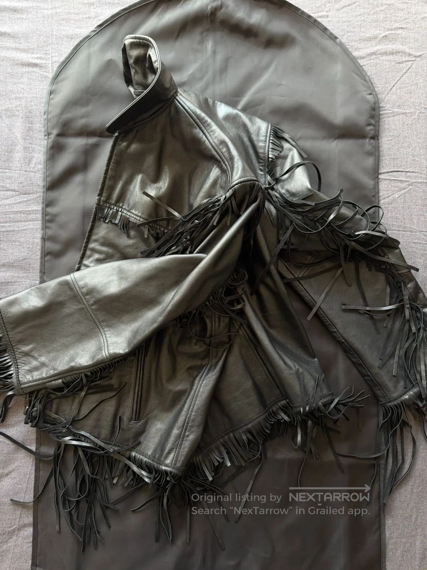 Balenciaga Balenciaga Fringed Leather Jacket. Size XS / US 0-2 / IT 36-38 - 5 Thumbnail
