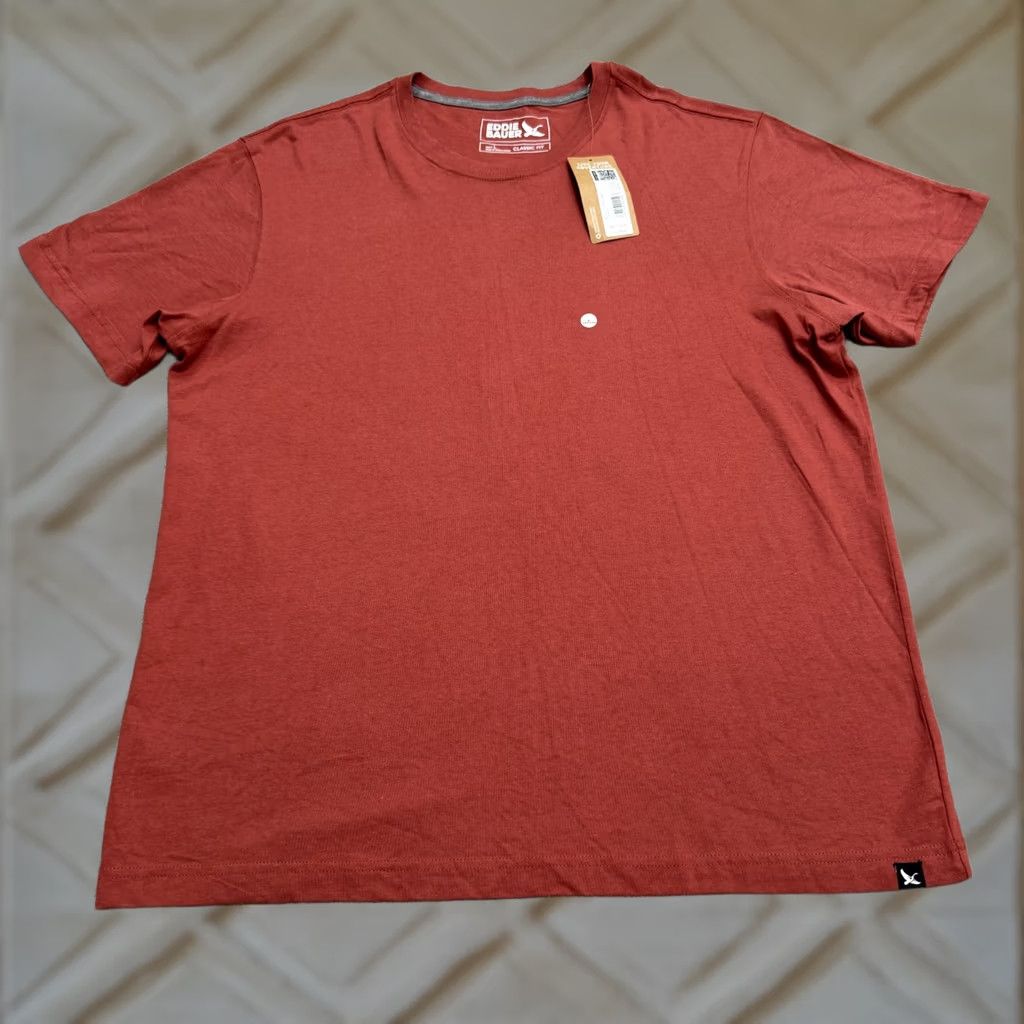 Eddie Bauer Eddie Bauer T-Shirt Mens Large Cotton Basic Crew Neck Red NWT Modern Classic Fit Short Sleeve Shirt Tee Regular Mens Red Cotton Basic Crew Tee NWT Size US L / EU 52-54 / 3 - 1 Thumbnail