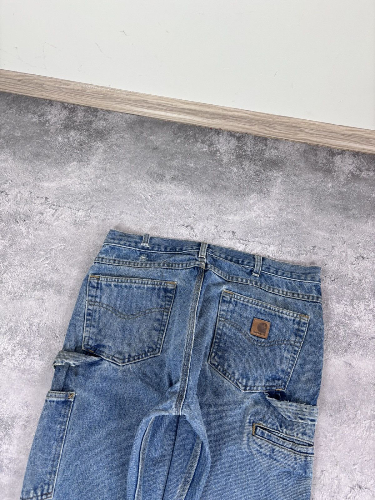 Carhartt Carhartt Men’s Denim Jeans B171 DST Relaxed Fit Distressed Size US 36 / EU 52 - 6 Thumbnail
