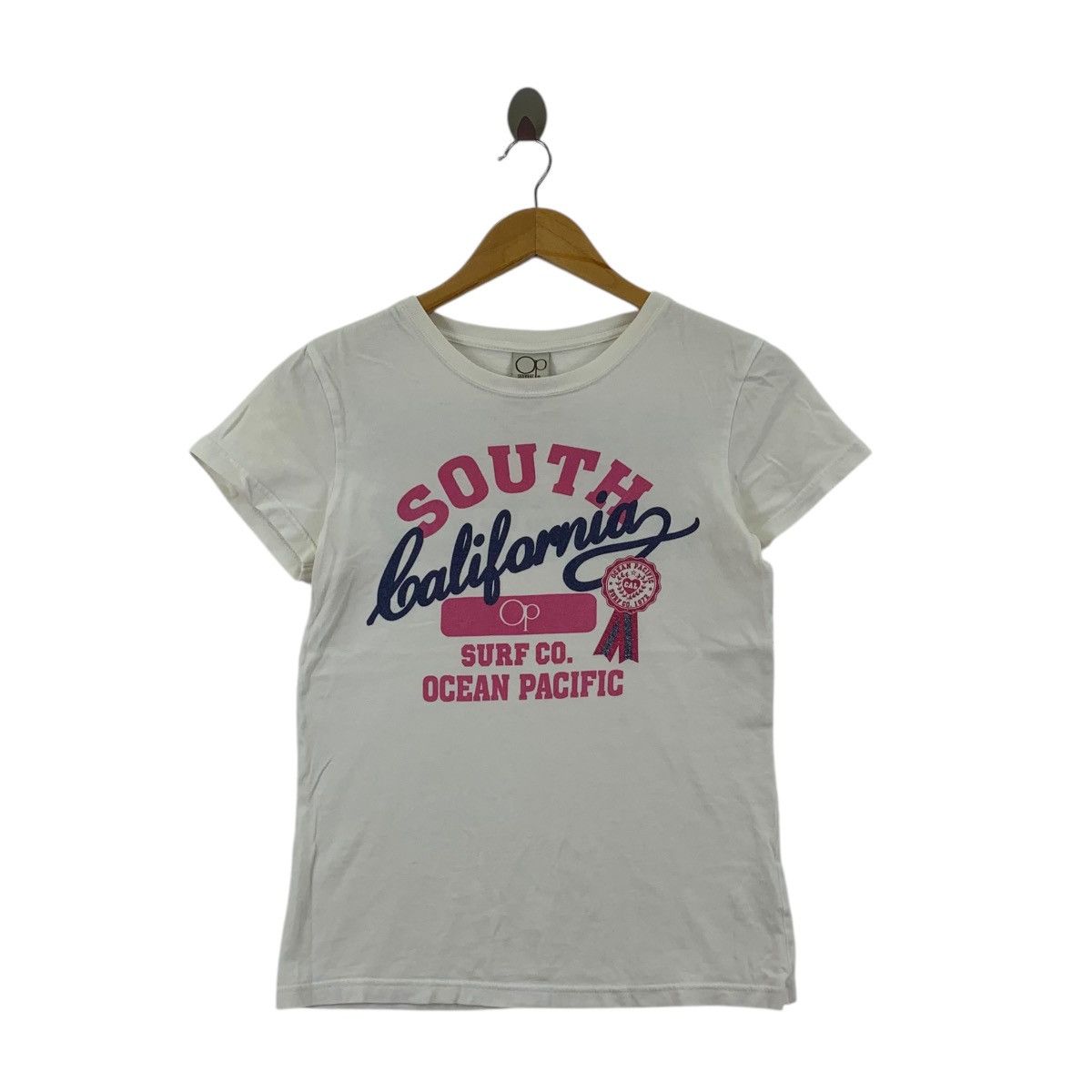 Ocean Pacific OCEAN PACIFIC OP South California Surf Tee Shirt Top Size XS / US 0-2 / IT 36-38 - 1 Thumbnail