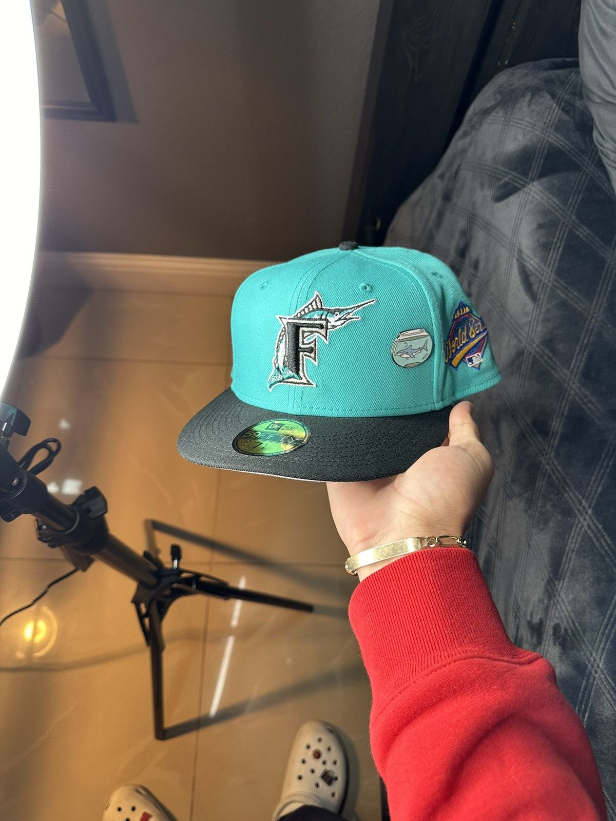 New Era Florida Marlins fitted cap with pin Size ONE SIZE - 1 Thumbnail