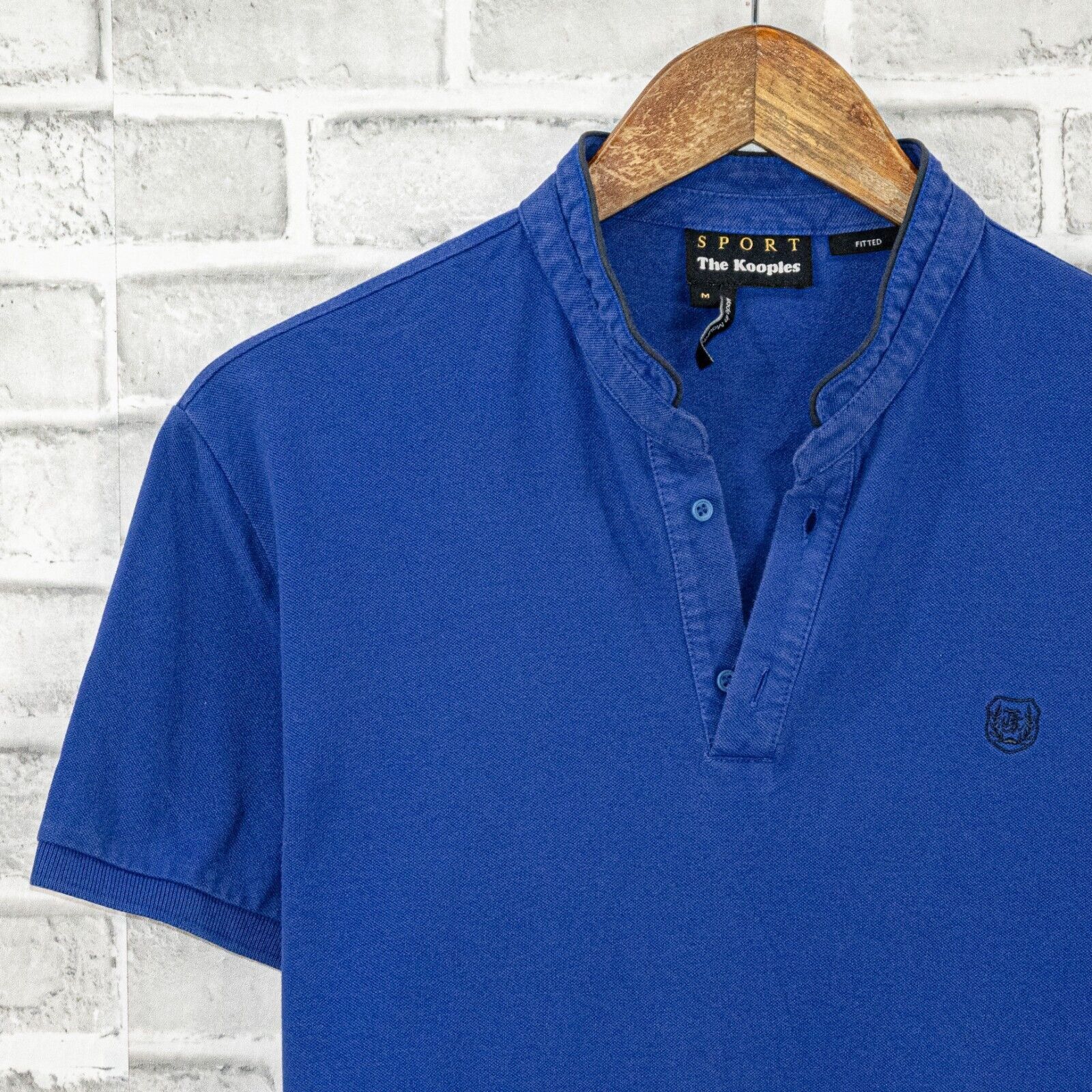 The Kooples The Kooples Sport Fitted Officer collar Polo Shirt in Blue Size US M / EU 48-50 / 2 - 4 Thumbnail