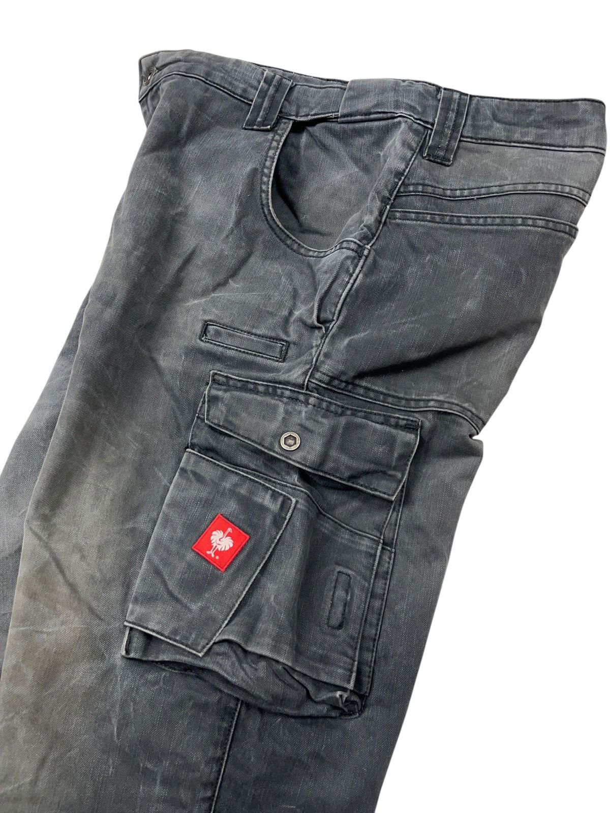 Stewart & Strauss × Vintage Vintage Engelbert Strauss Grey Washed Jeans Multi Pocket Size US 38 / EU 54 - 2 Thumbnail
