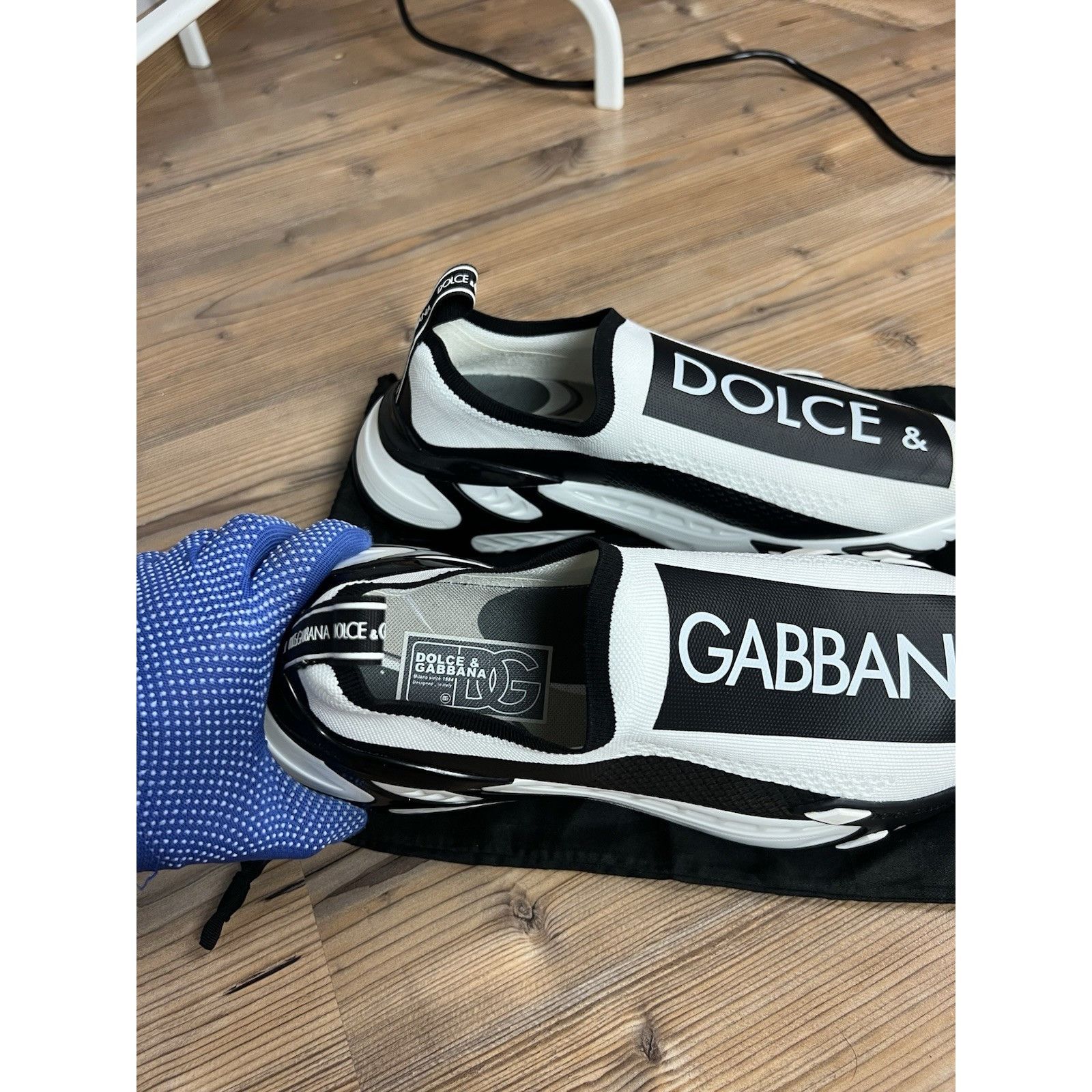 Dolce & Gabbana MINT! Dolce&Gabbana Stretch Mesh Fast White Sneakers Size 44 Size US 10.5 / EU 43-44 - 9 Thumbnail