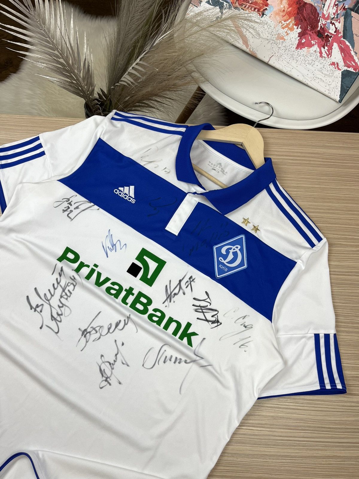 Adidas × Vintage Dynamo Kiev 2011/12 Home Football Shirt Adidas Jersey Soccer Size US XL / EU 56 / 4 - 2 Thumbnail