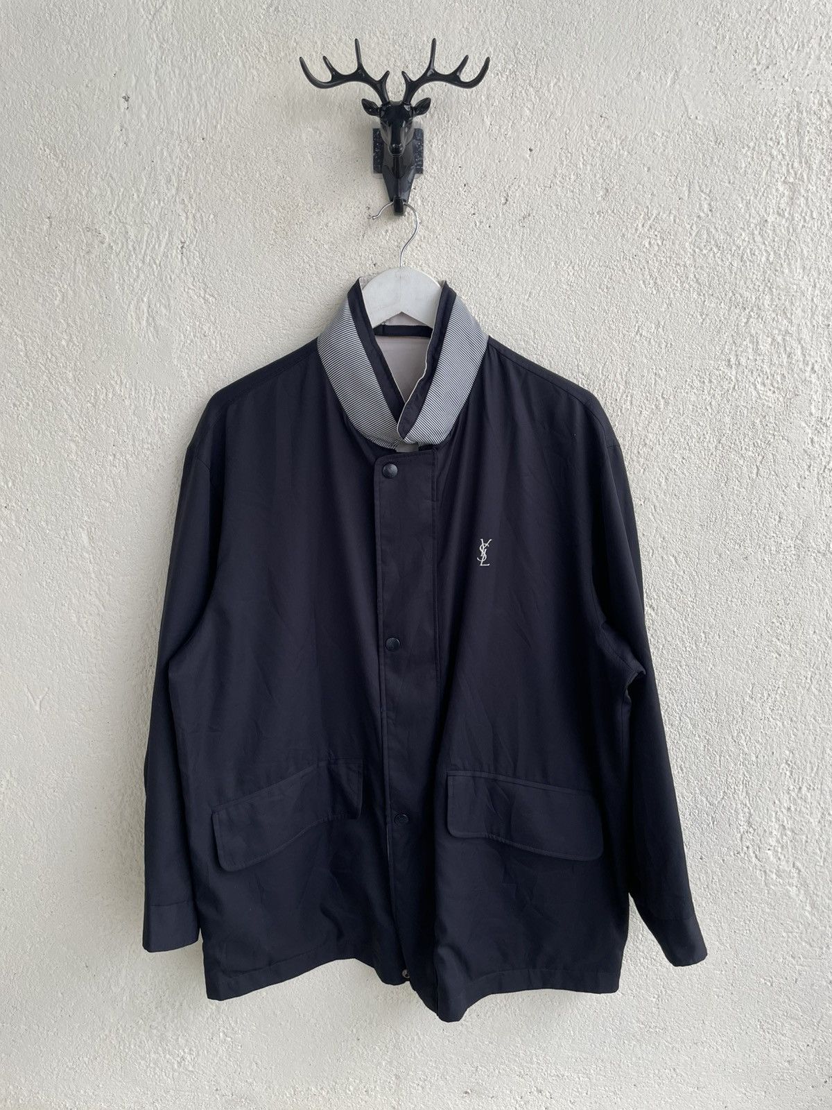 Vintage 90s Yves Saint Laurent Reversible Jacket y’s CDG Y2K