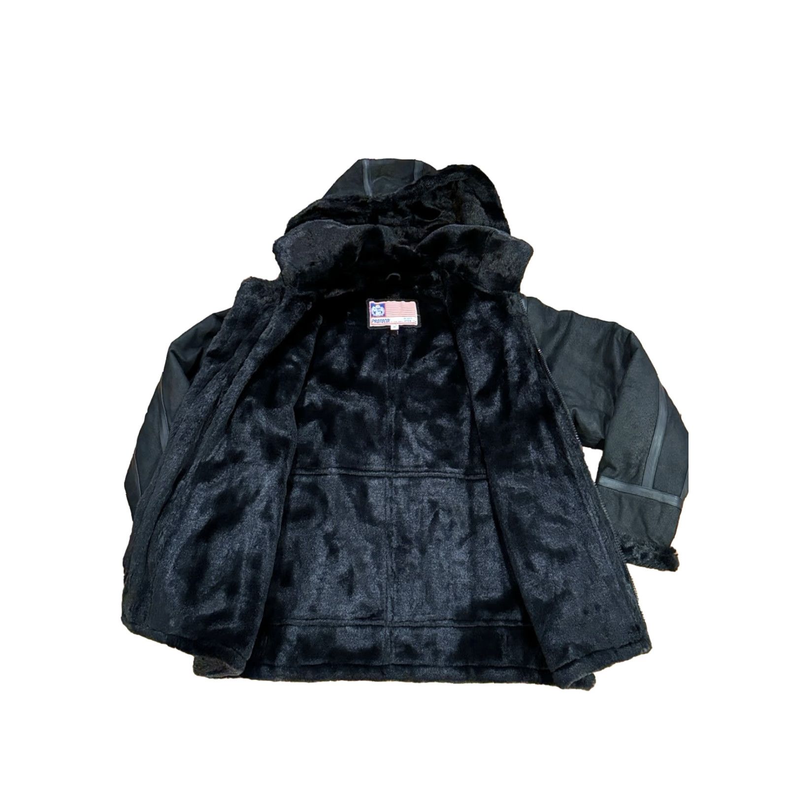 Vintage VINTAGE Protocol USAF G-8 Leather Flight Bomber Jacket Black Med Mens M Full Zip Shearling Panc Pan United Flyer's Size US M / EU 48-50 / 2 - 4 Thumbnail