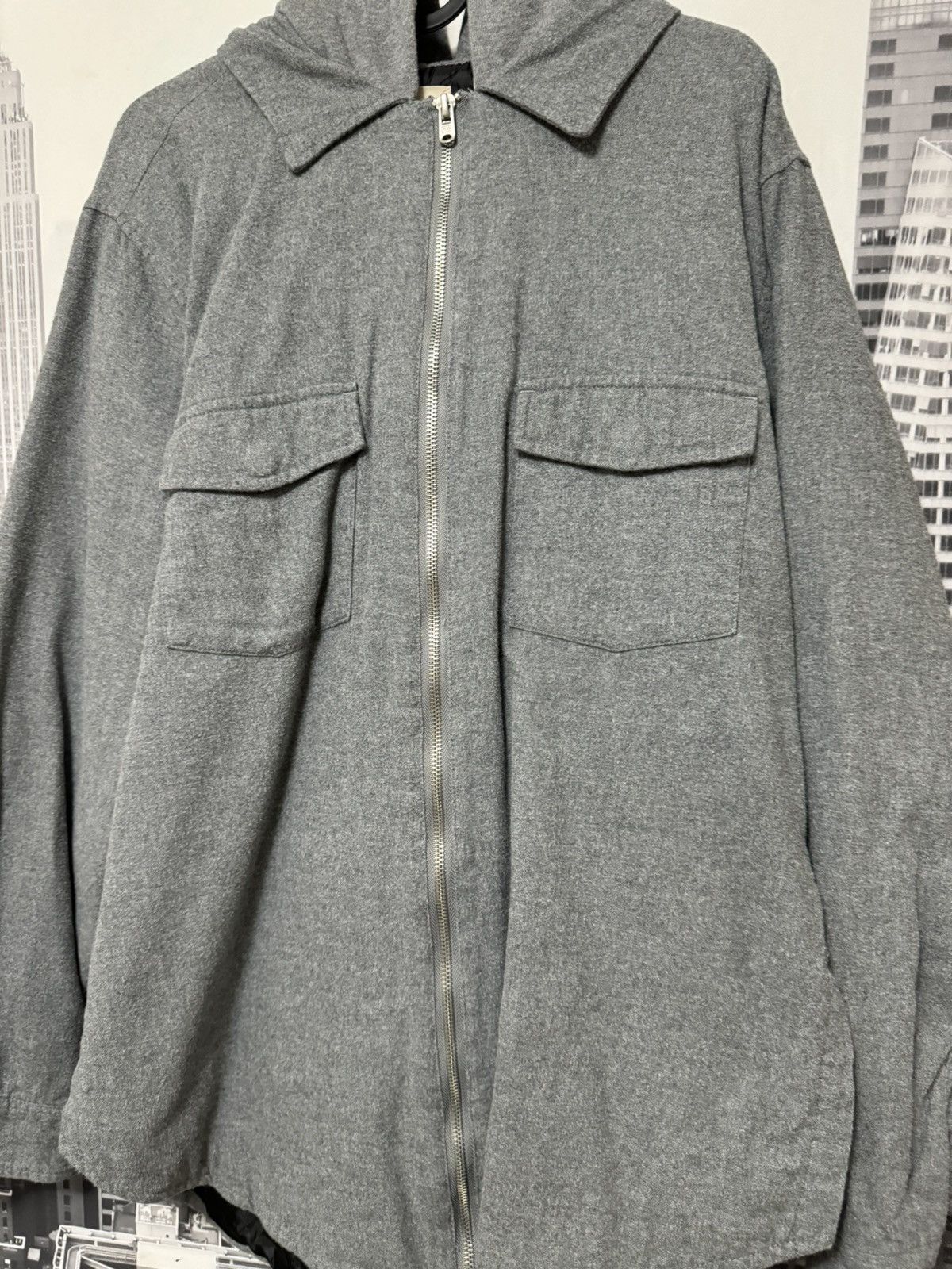 Essentials × FOG × Fear of God Fear of God Essentials OG Quilted Jacket Gray SZ Medium 💥 Size US M / EU 48-50 / 2 - 2 Thumbnail