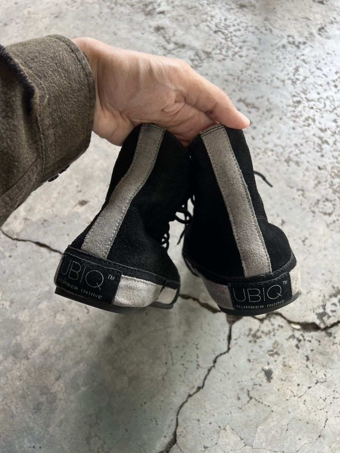 Number (N)ine AW13 NUMBER (N)INE X UBIQ HIGH TOP SNEAKERS Size US 10 / EU 43 - 12 Thumbnail